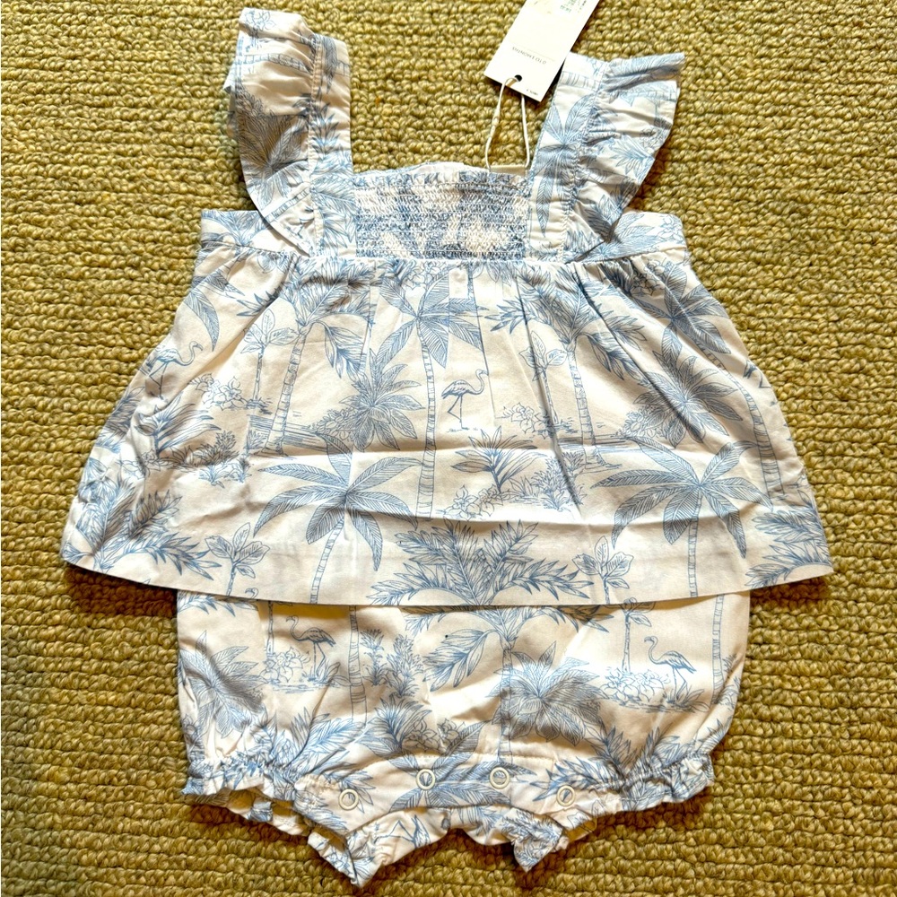 Janie and Jack tropical outfit